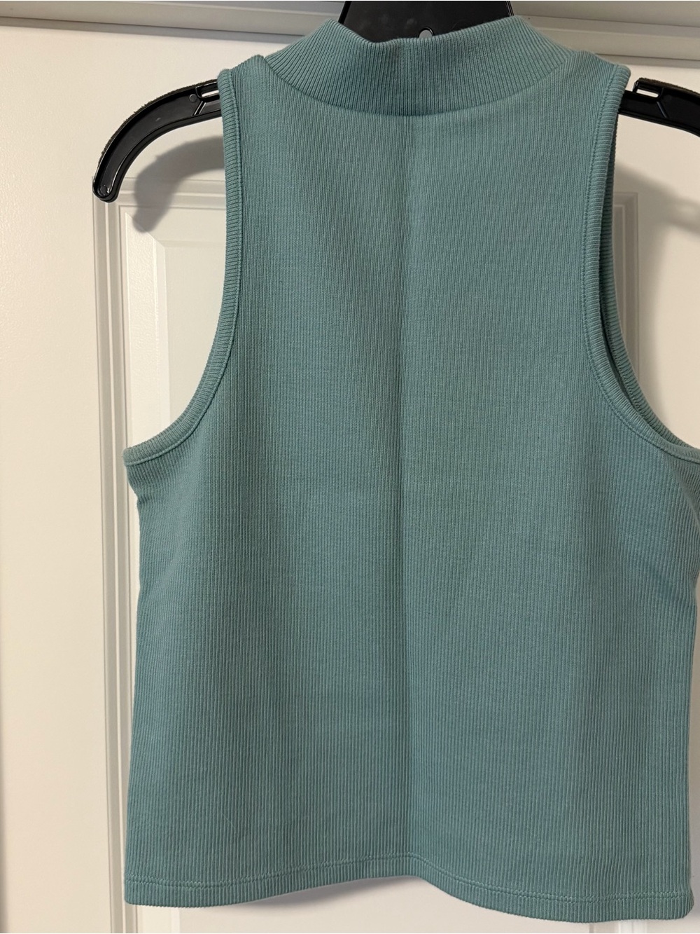 Target Teal Ribbed Mock-Neck Tank Top